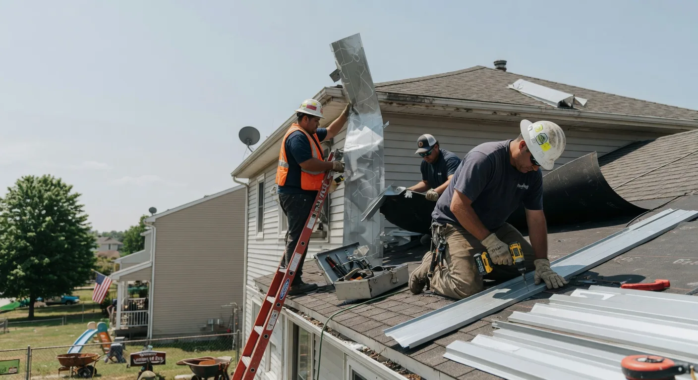 Storm Damage Metal Roof Repair in Magnolia, KY